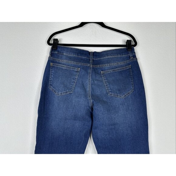 Encore By Indian Menzel Petite Skinny Ankle Jeans Size 12 Medium Wash A516302 - Picture 9 of 16